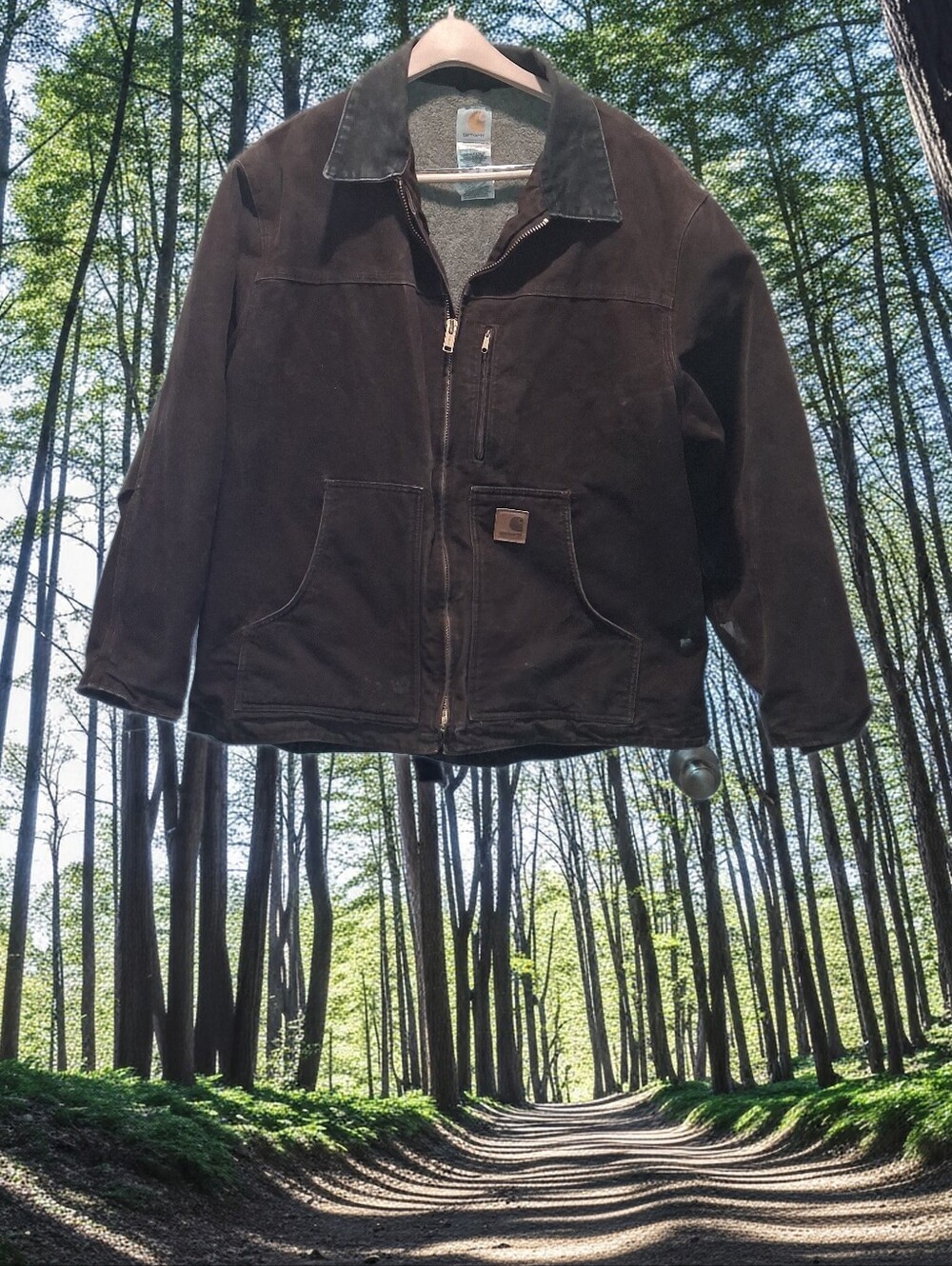 Vintaged Carhartt Brown Men's Insulated Work Jacket Size 2XL